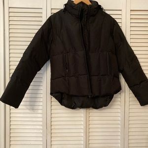 Bomber jacket with woodie